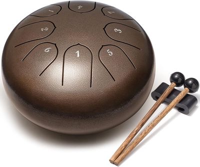 Steel Tongue Drum 6 Inch 8 Notes Meditation Drum