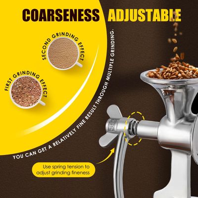 Manual Grain Grinder Stainless Steel Coffee Nut Spice Mill