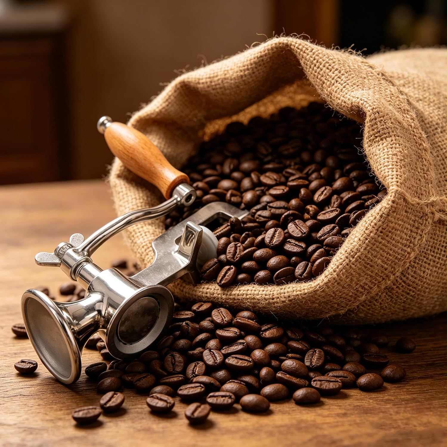Manual Stainless Steel Coffee &amp; Spice Grinder