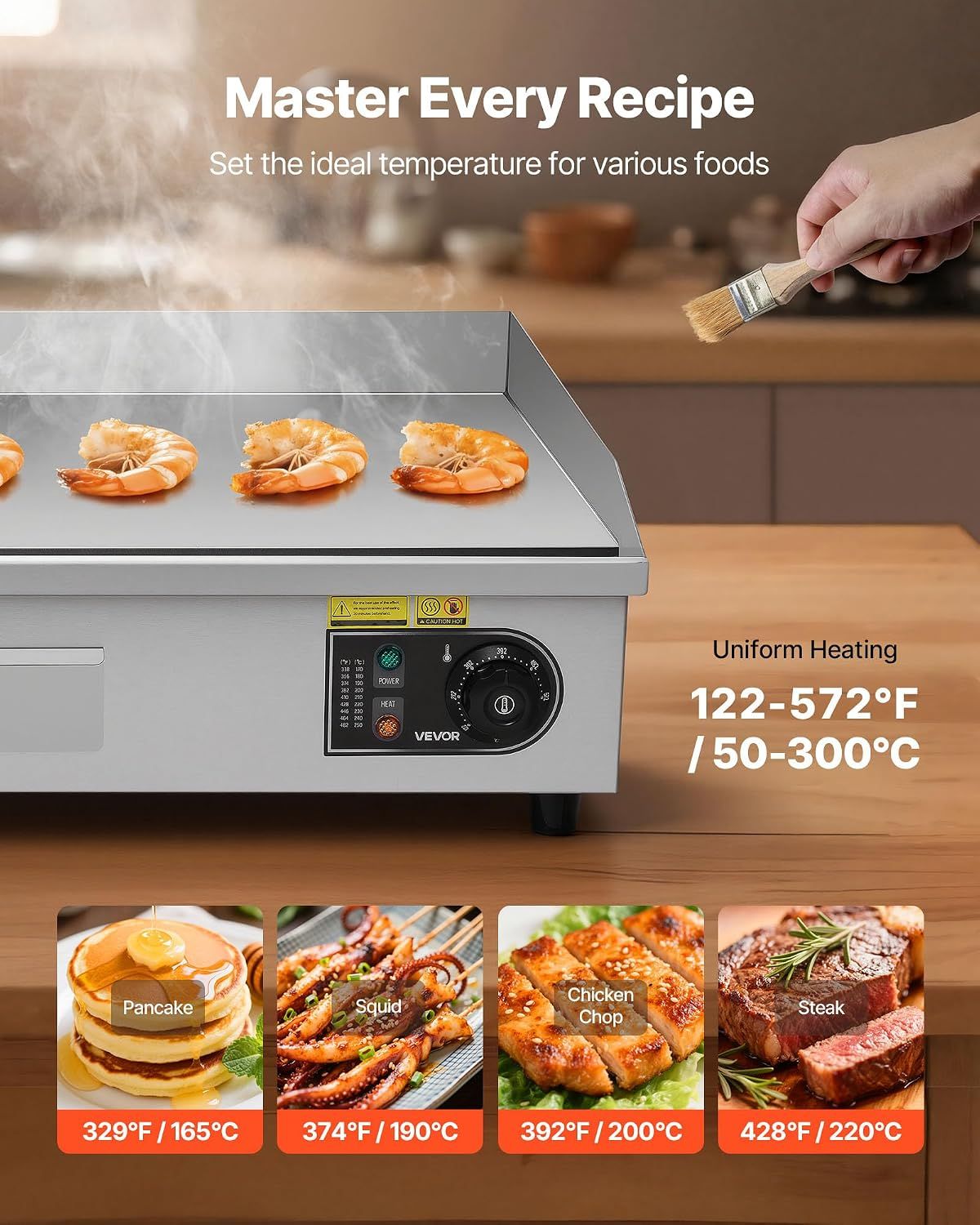 Electric Griddle 725mm Commercial Grill
