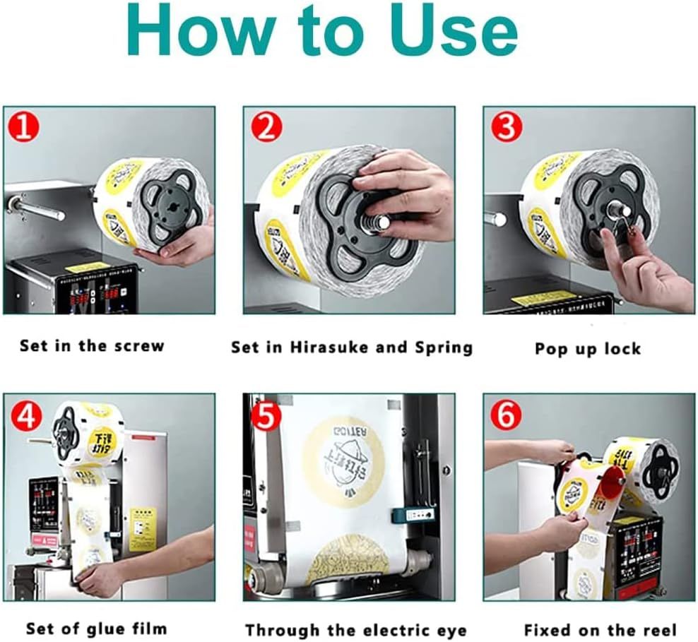 Automatic Cup Sealing Machine 700W, 90/95mm Electric Cup Sealer for Bubble Tea, Milk Tea, Juice &amp; Cold Drinks