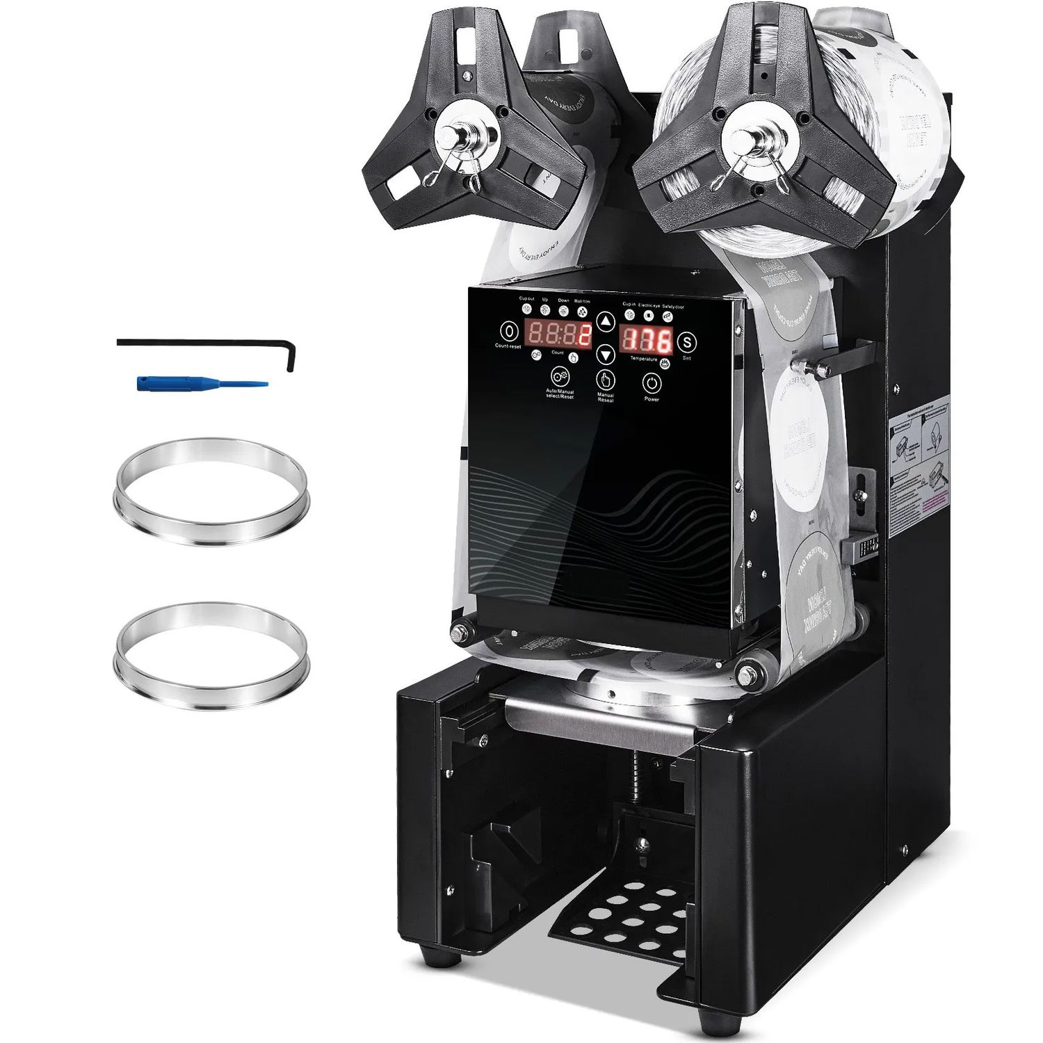 Automatic Cup Sealing Machine – 500–650 Cups/Hour, LCD Display