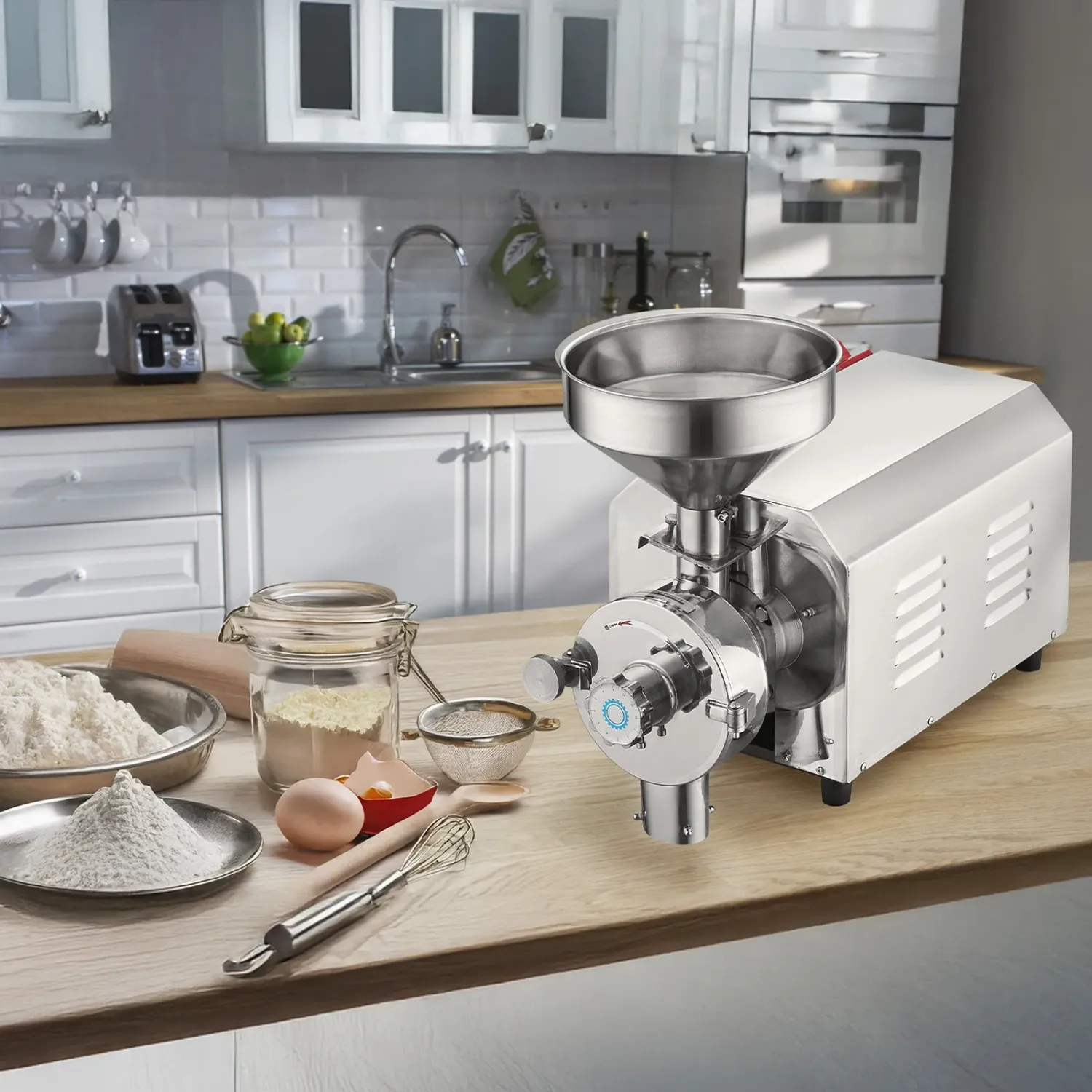 2200W Commercial Grain Grinder Soybean Corn Mill Machine