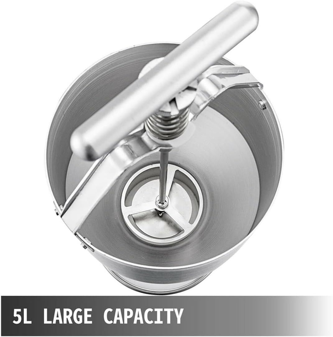 5L Manual Donut Depositor, Adjustable Batter Dispenser with 6 Thickness Settings
