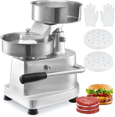 Commercial 150mm Burger Patty Maker Stainless Steel Burger Press