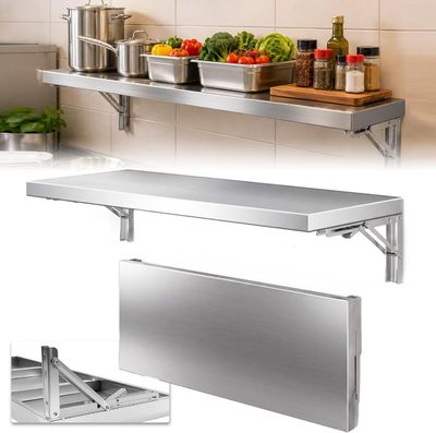 Steel Wall Shelf – 100 x 30cm, Heavy-Duty 40kg Capacity