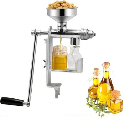 Stainless Steel Seed Olive Oil Expeller Extractor Hand Manual Oil Press Machine