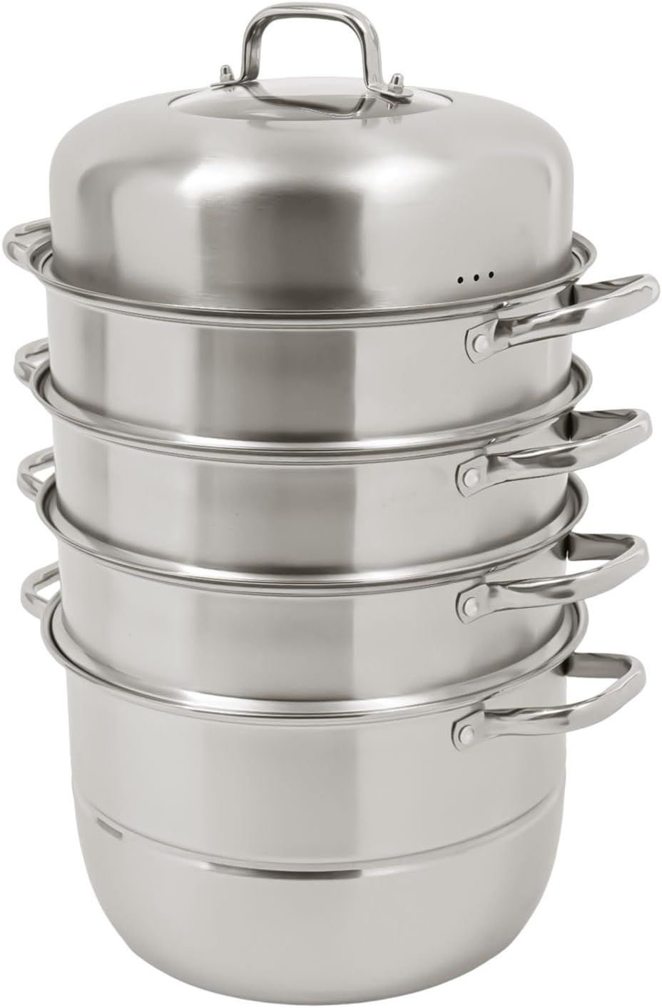 5-tier steamer made of 304 stainless steel, diameter 32 cm