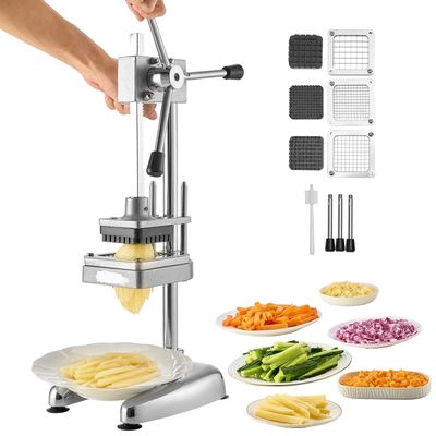 Stainless Steel French Fry Cutter with 3 Blades
