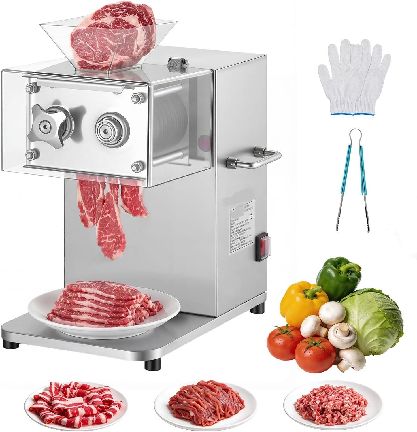 Meat Slicer 850W Commercial Cutting Machine
