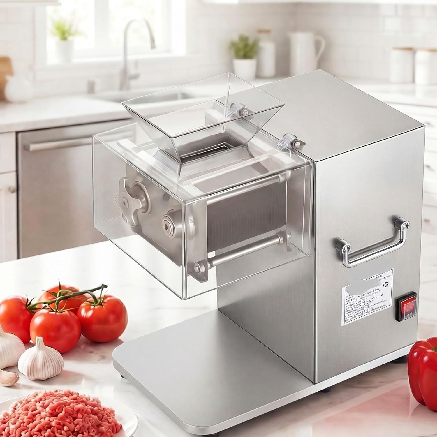 Meat Slicer 850W Commercial Cutting Machine