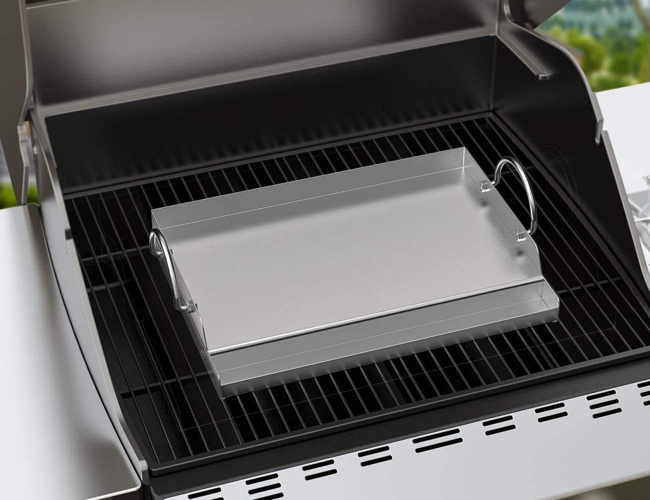 BBQ Griddle Plate Stainless Steel Plancha 47.2x32cm