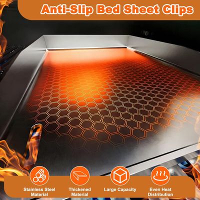 Rectangular Stainless Steel BBQ Griddle Plate