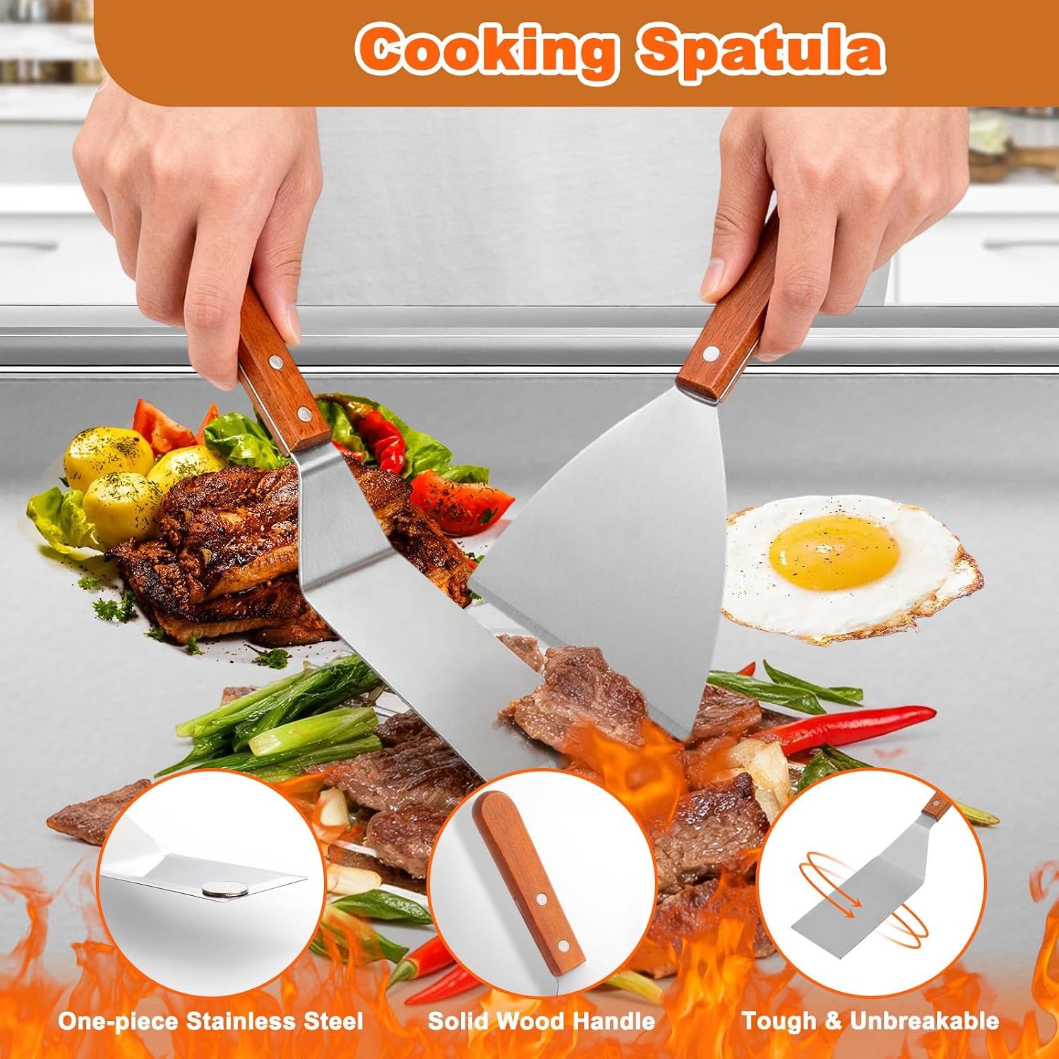 Rectangular Stainless Steel BBQ Griddle Plate