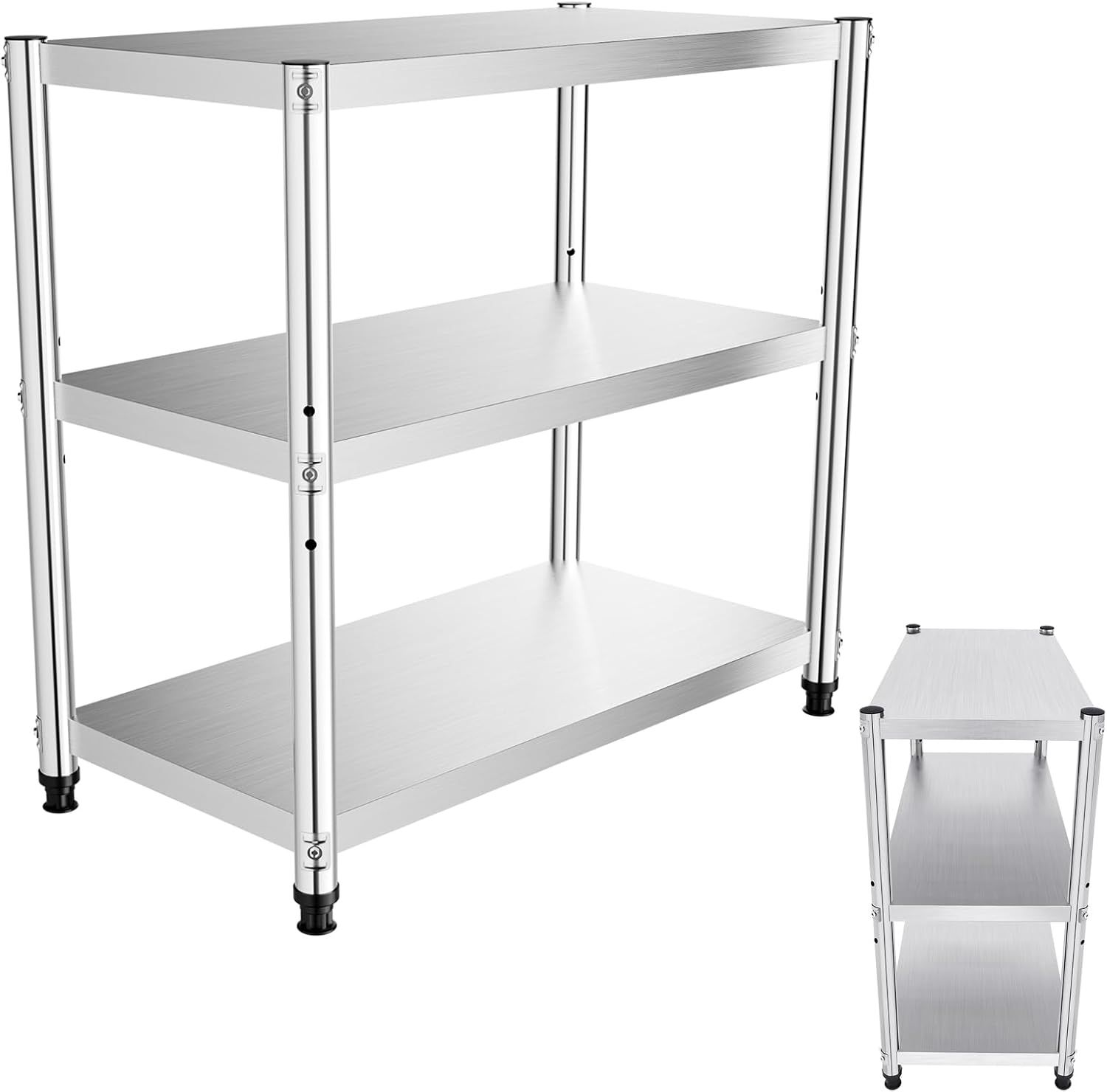 Stainless Steel Table 3 Tier Kitchen Work Bench