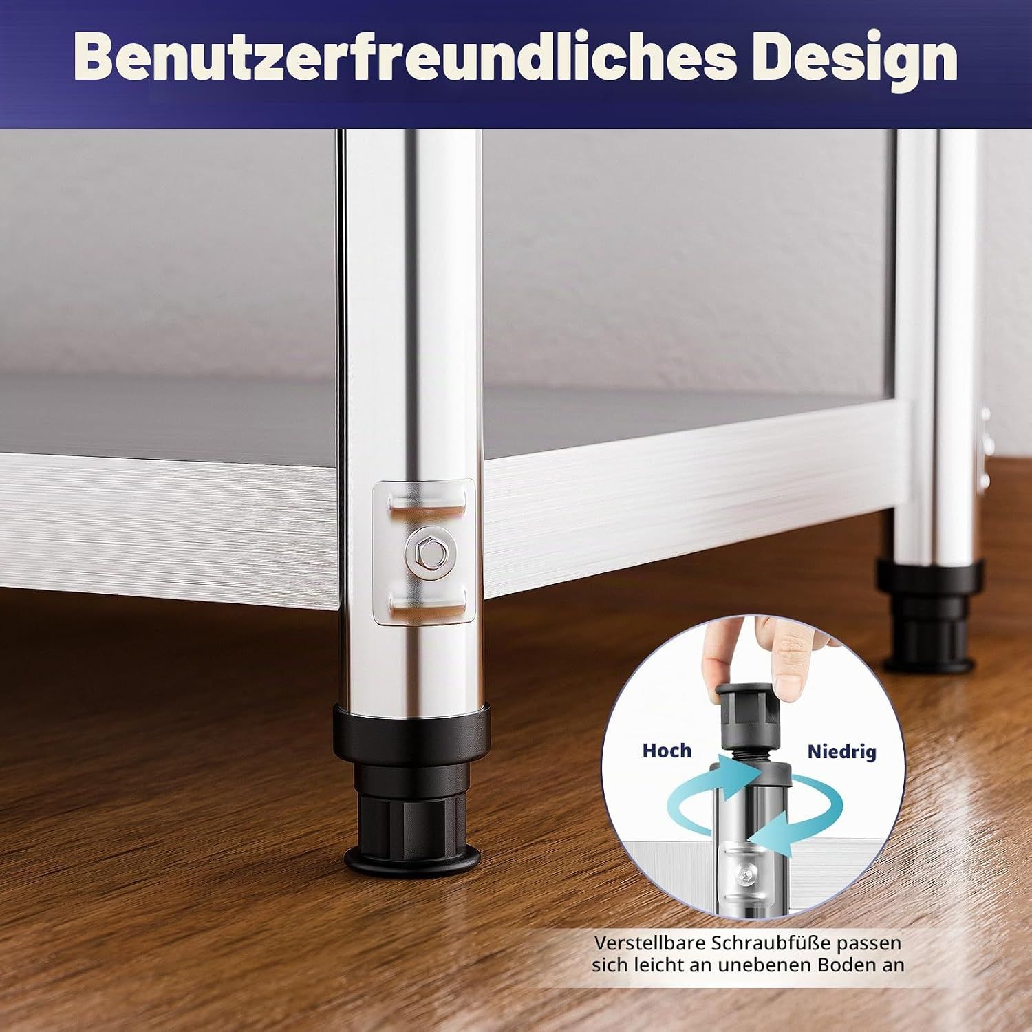 Stainless Steel Table 3 Tier Kitchen Work Bench