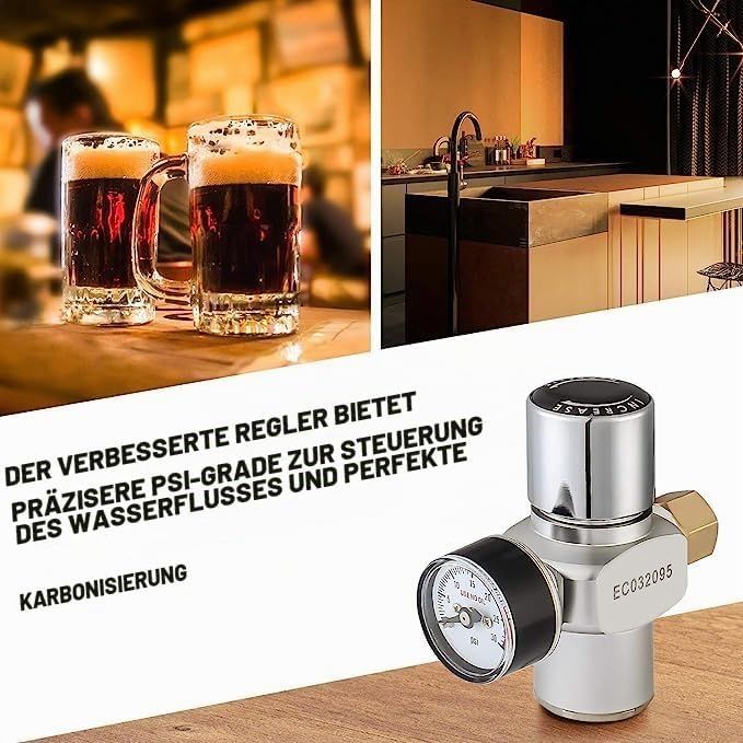 Stainless Steel 8L Mini Beer Keg with Adjustable Tap &amp; CO₂ System