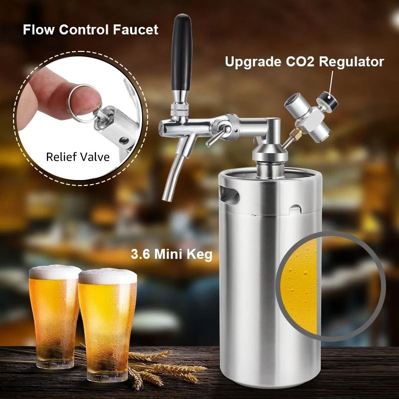 Mini Keg 3.6L 5L Beer Tap Dispenser Kit