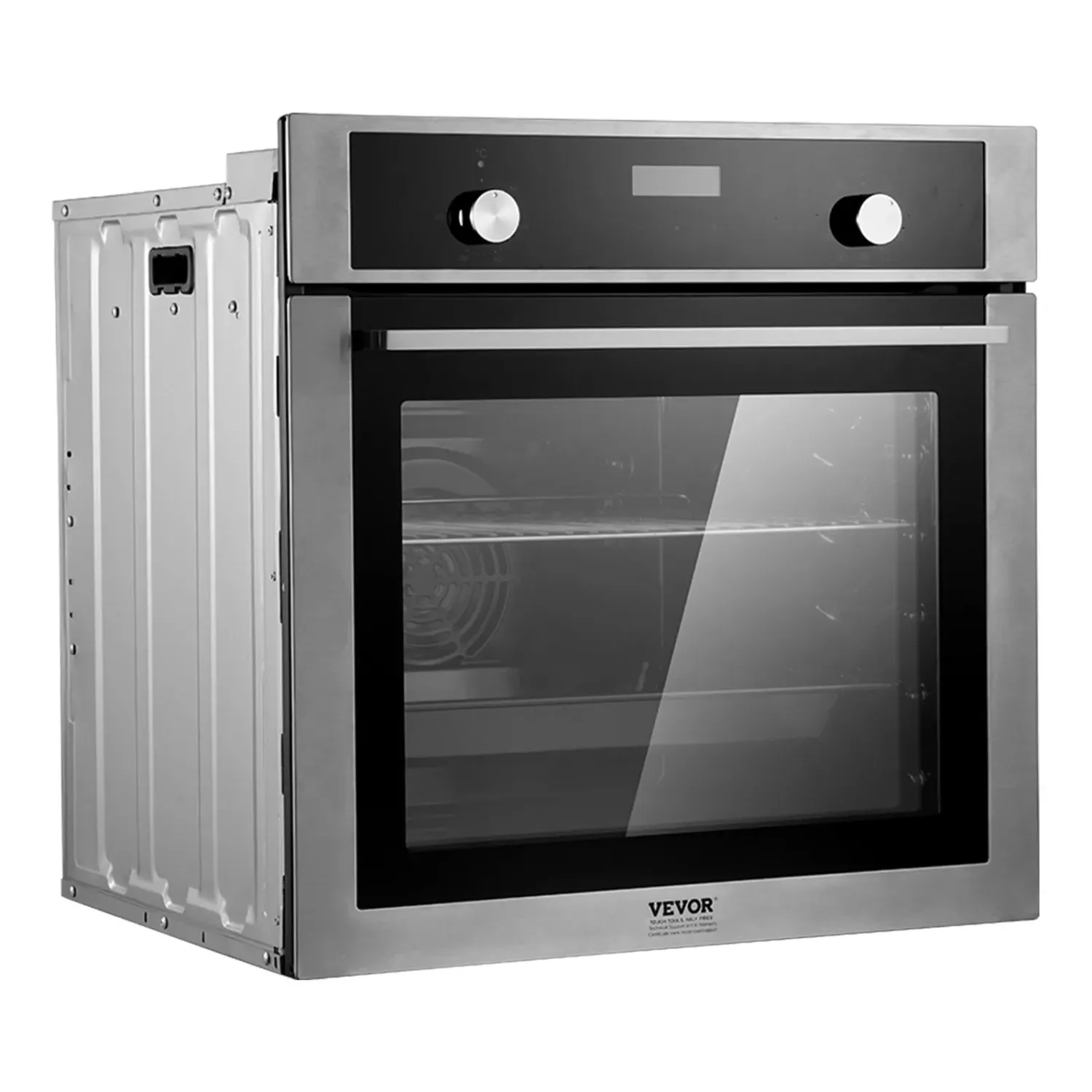 24 Inch Built In Electric Wall Oven 76L 3550W Convection Oven with 9 Cooking Functions