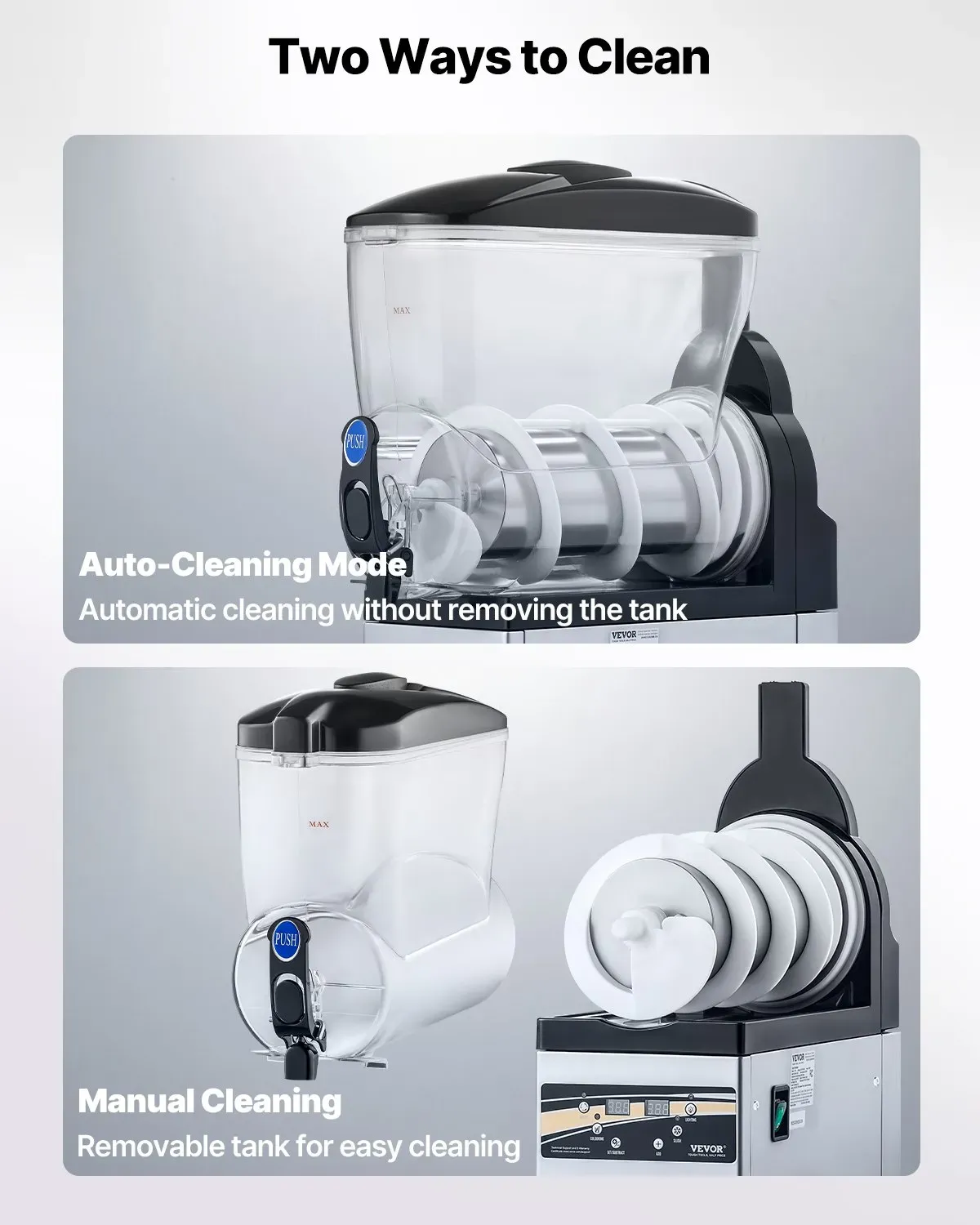 Commercial Slushie Machine 15L Stainless Steel Frozen Drink Maker