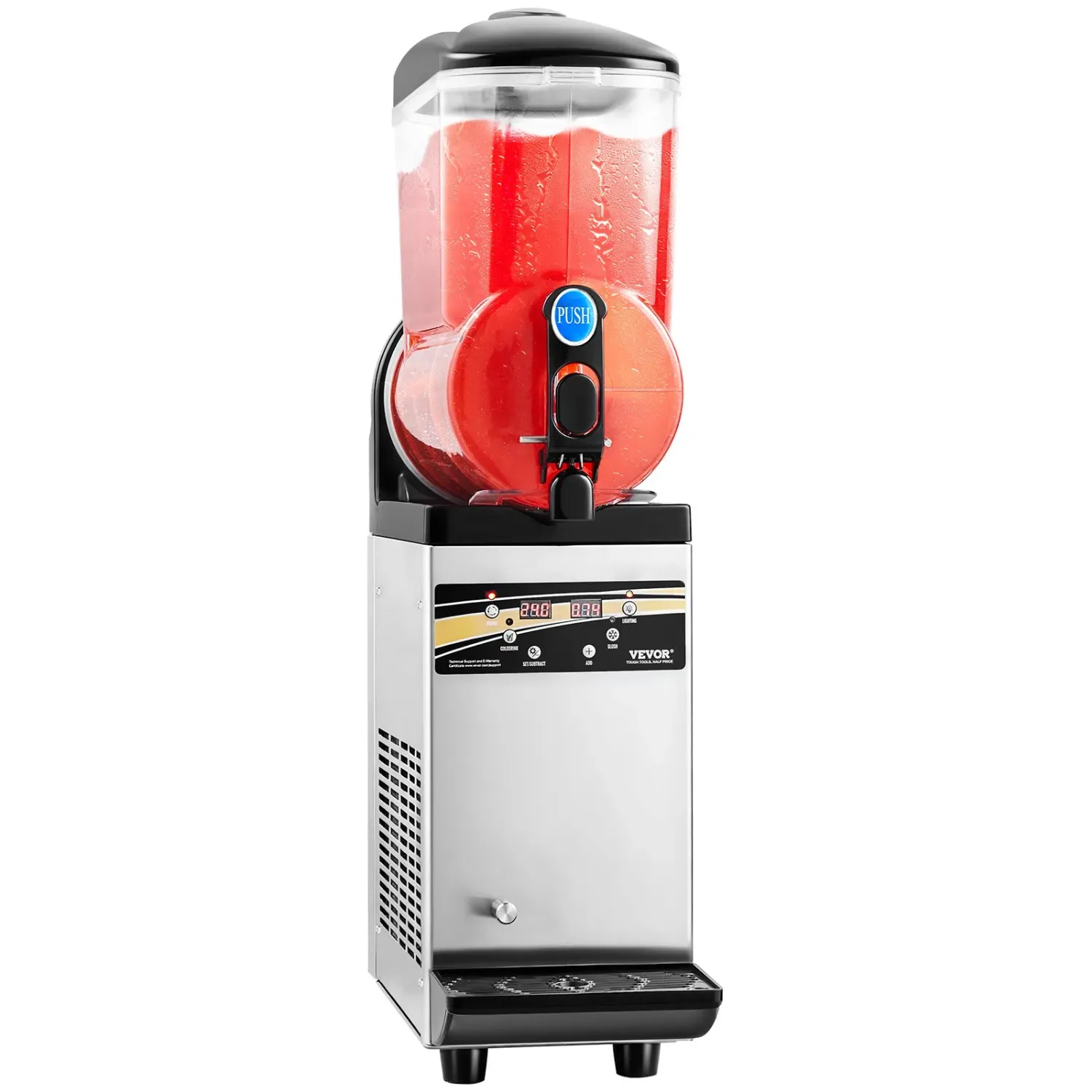 Commercial Slushie Machine 15L Stainless Steel Frozen Drink Maker