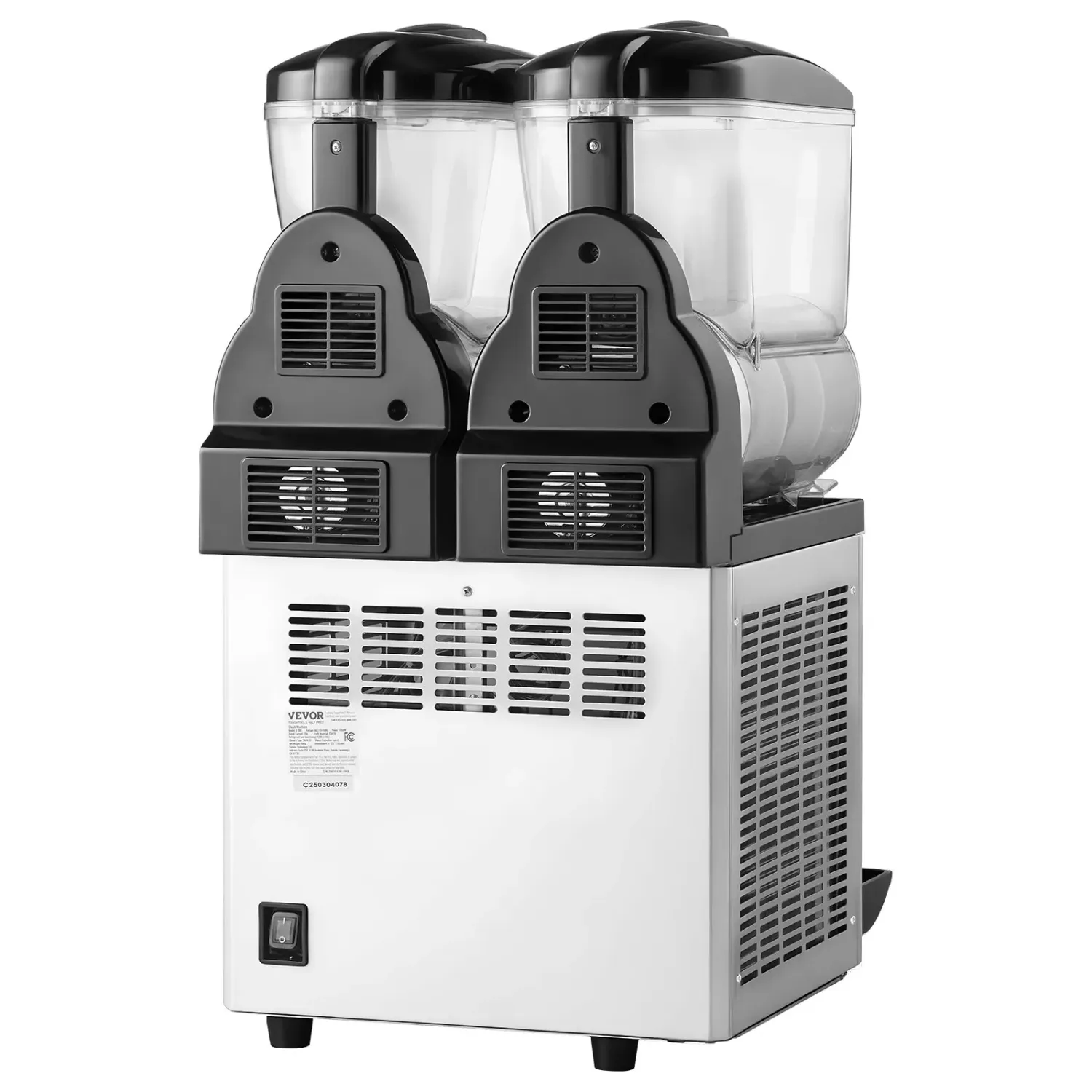Commercial Slushie Machine 30L Dual Tank Frozen Drink Maker Stainless Stee
