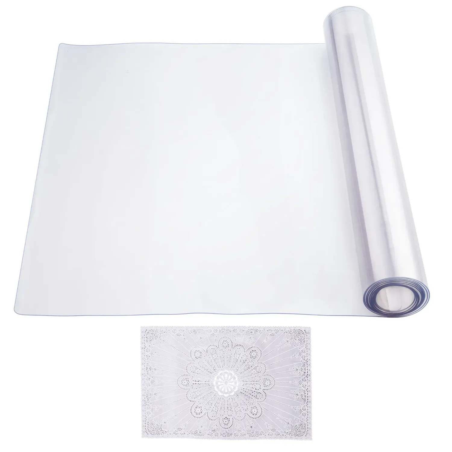 Clear PVC Table Protector 42x96 Inch Waterproof