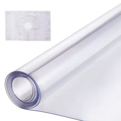 Clear PVC Table Protector 42x96 Inch Waterproof