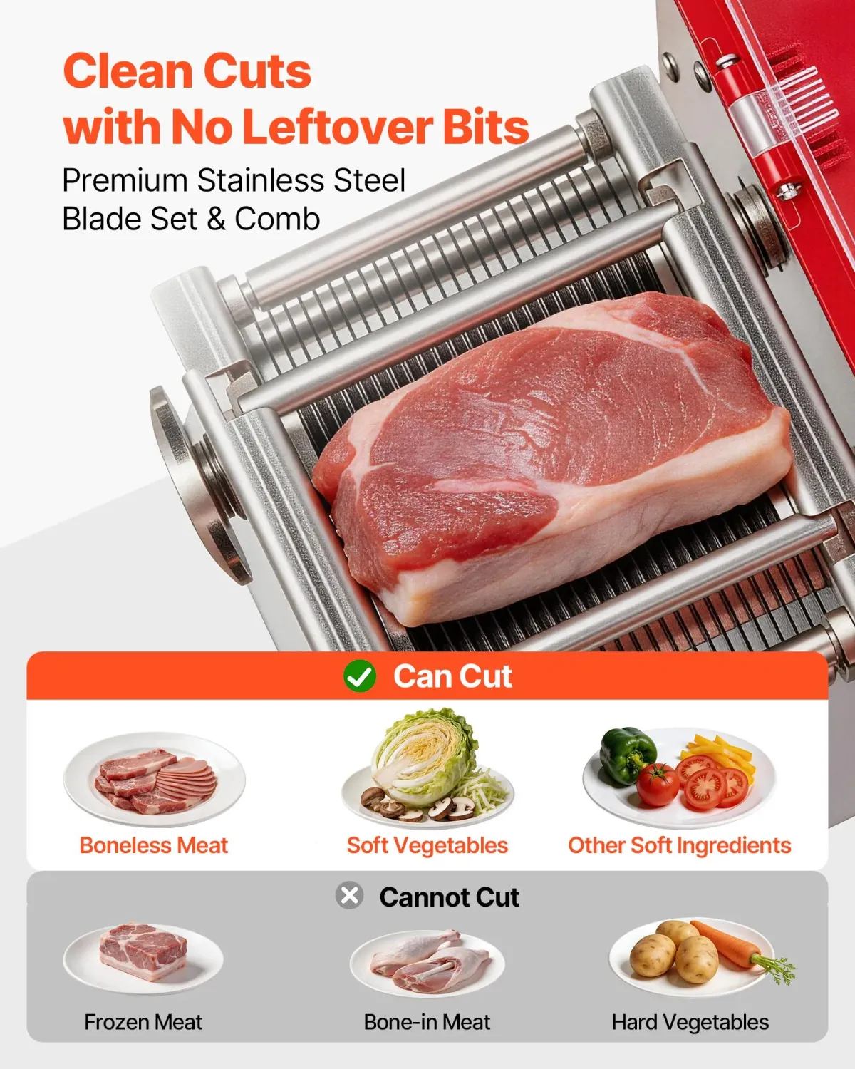 Commercial Meat Slicer 850W Stainless Steel
