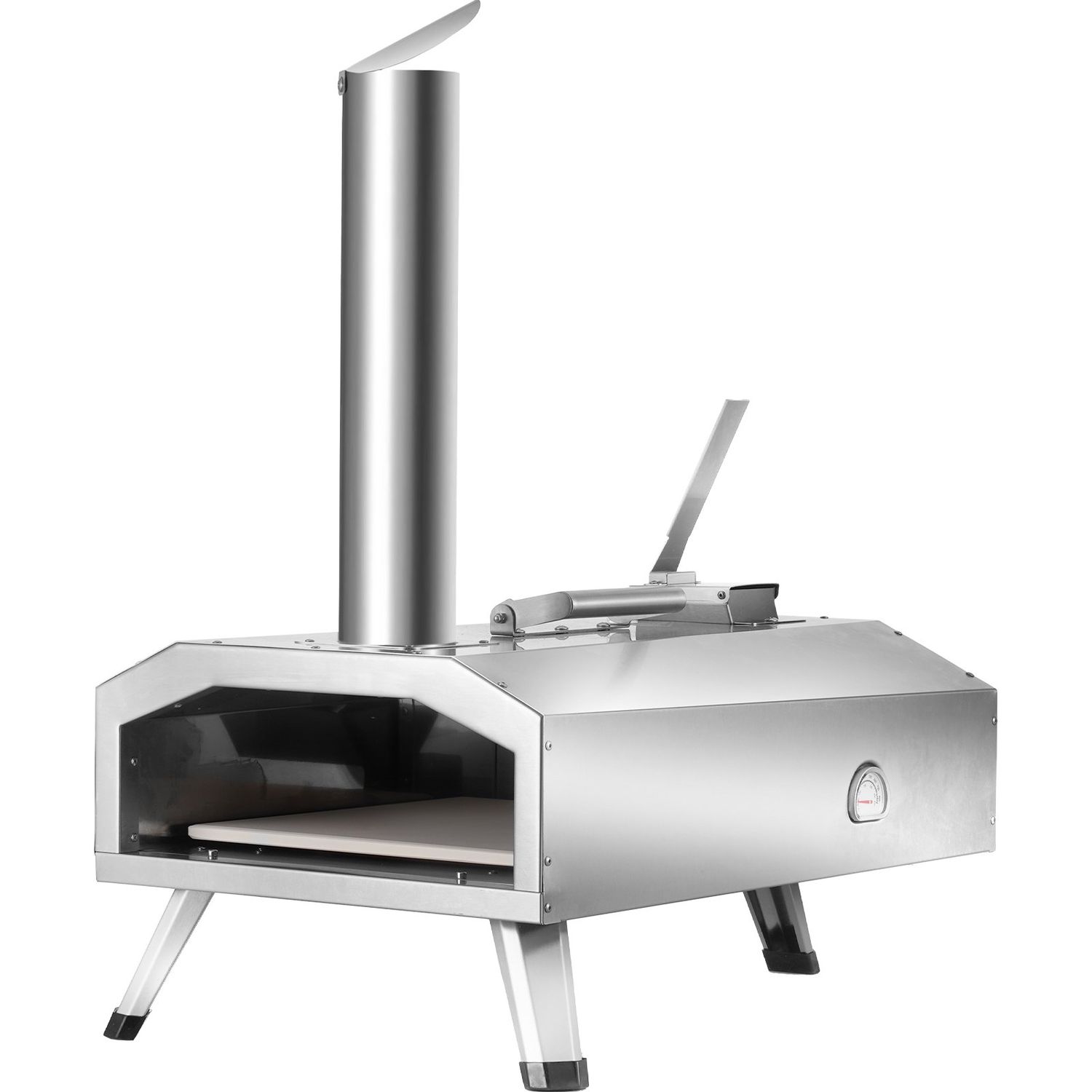 12" Outdoor Pizza Oven Portable Pellet/Gas Pizza Oven Foldable for Camping