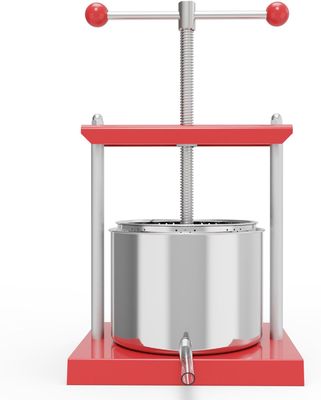 6L Stainless Steel Fruit Press Manual Juicer Cheese Wine Cider Extractor