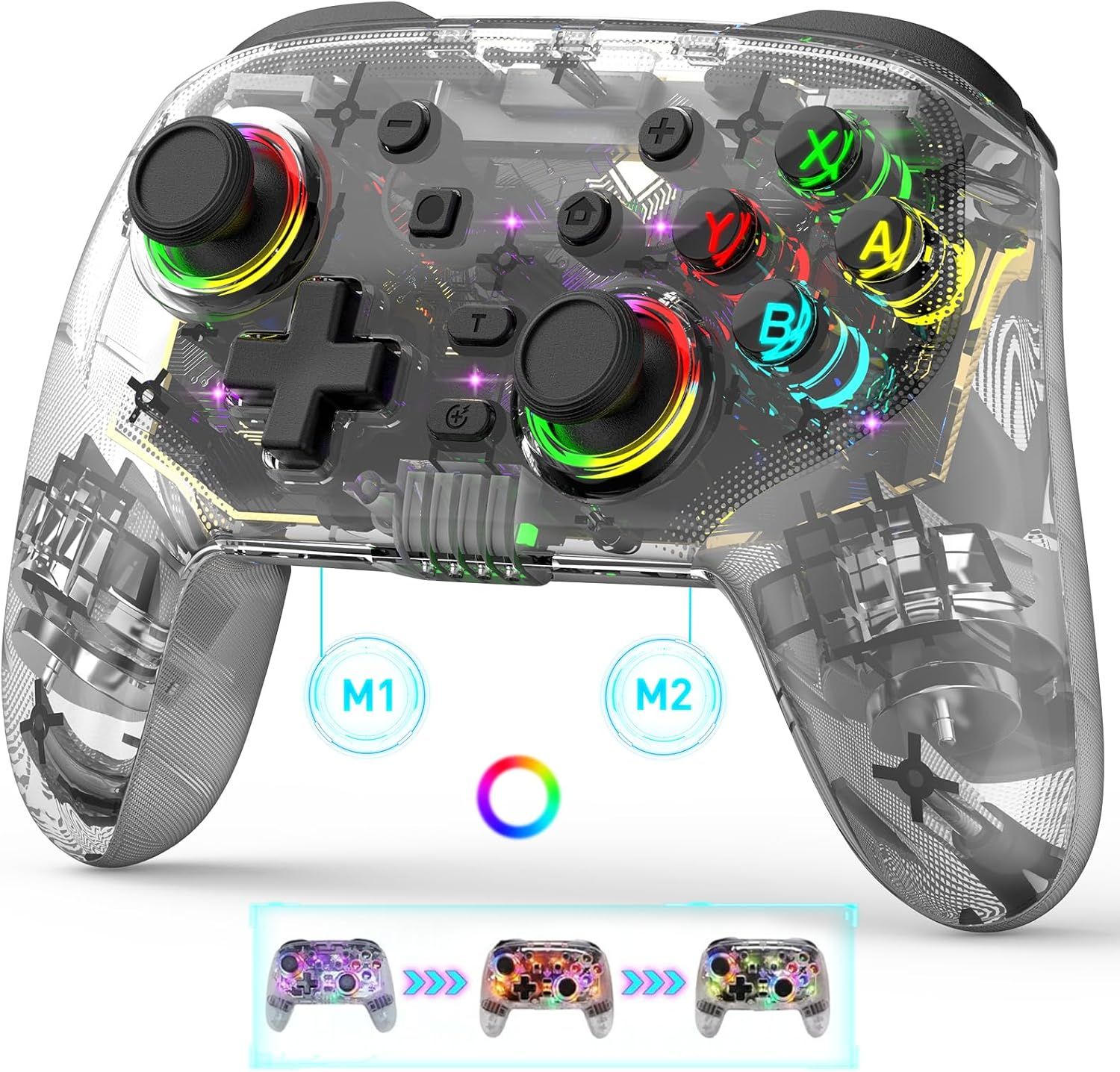 Wireless Bluetooth Game Controller for PC PS4 PS3 Switch iOS Android