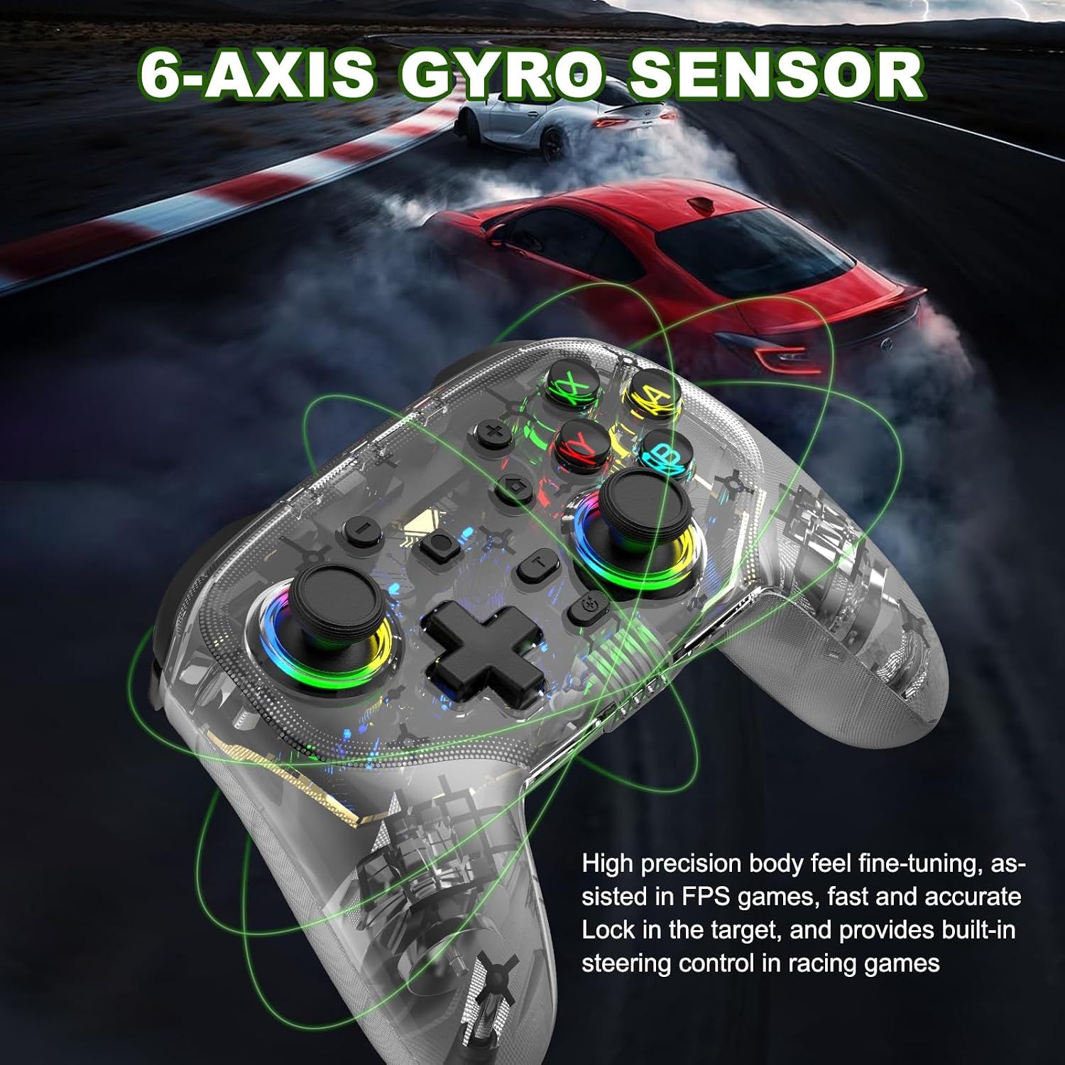 Wireless Bluetooth Game Controller for PC PS4 PS3 Switch iOS Android