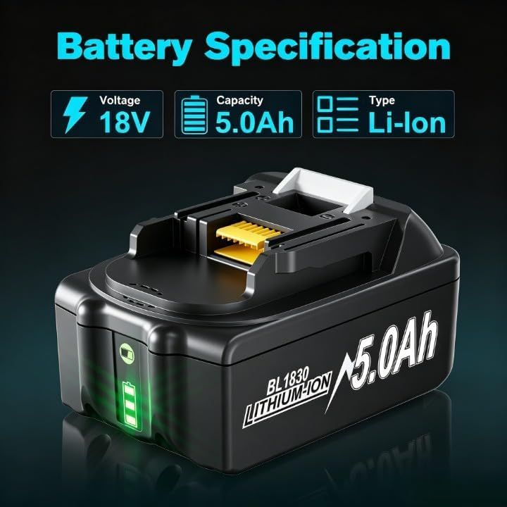 i Battery 18V 4.8Ah, 6.8Ah Replacement 1, 2 Pack