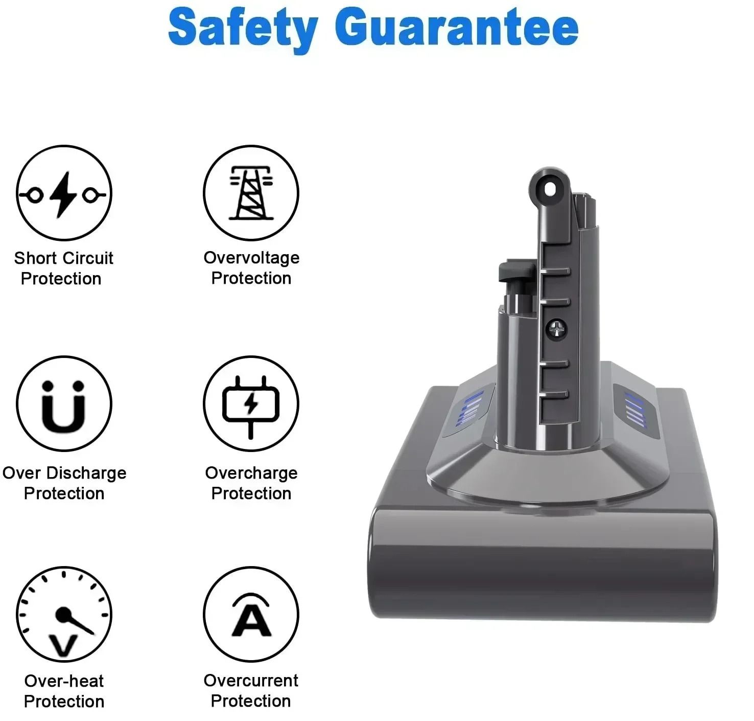 Dyson Battery V7 6000mAh 21.6V Replacement