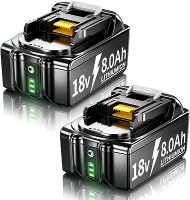 2-Pack of 18V 8000mAh Lithium-Ion Replacement Batteries