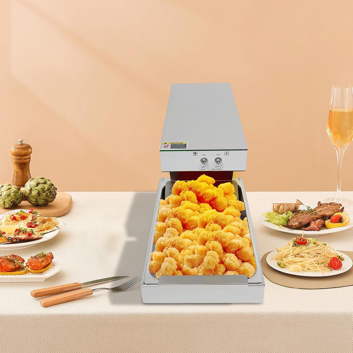 750W Chip Warmer Stainless Steel Food Warmer