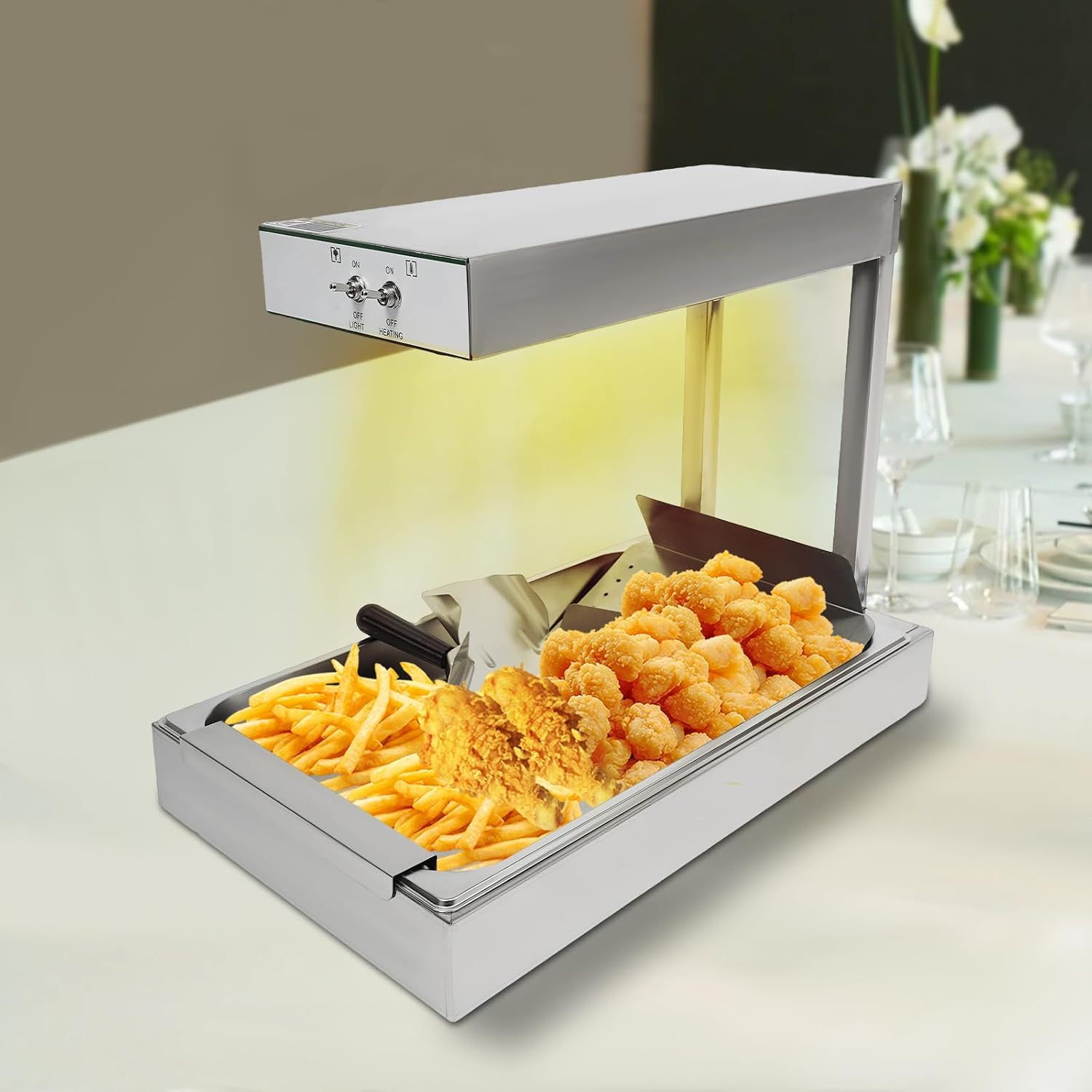 750W Chip Warmer Stainless Steel Food Warmer