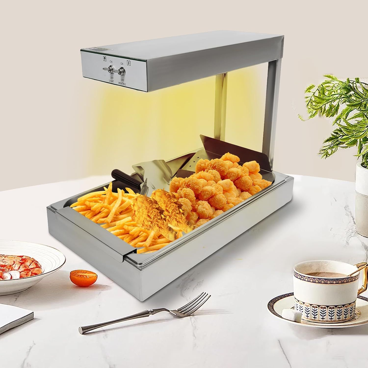 750W Chip Warmer Stainless Steel Food Warmer