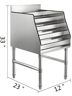 12" 5-Tier Wine Rack – Stainless Steel Liquor Bottle Display Shelf for Stylish Storage