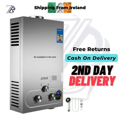 16-Litre Instant Propane Gas Water Heater, Tankless Stainless Steel Hot Water System for Efficient Heating 16-Litre Instant Propane Gas Water Heater, Tankless Stainless Steel Hot Water System for Efficient Heating
