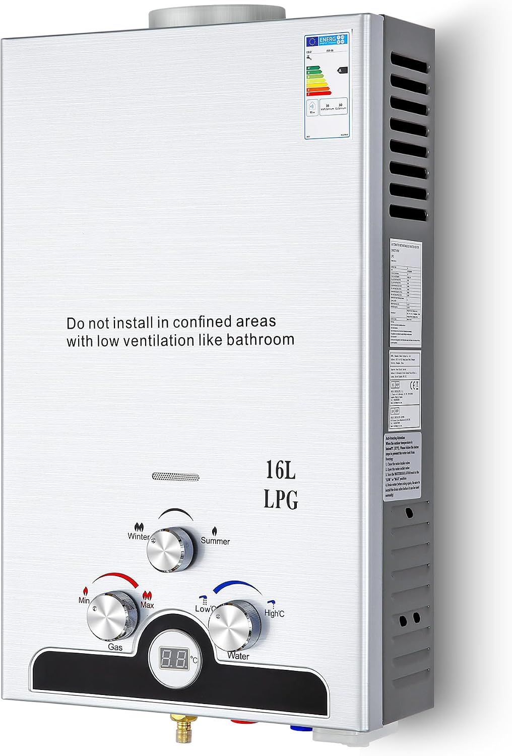 16L LPG Tankless Gas Water Heater