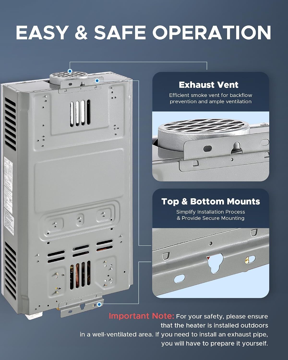 16L LPG Tankless Gas Water Heater
