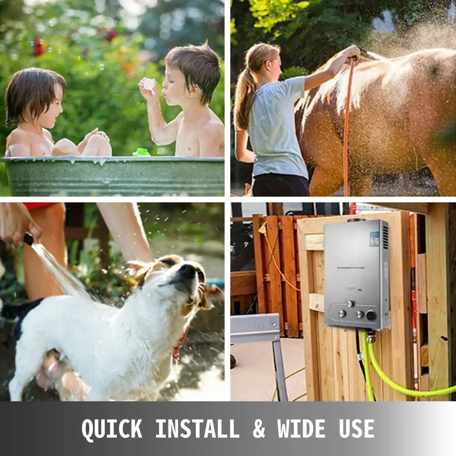 18L LPG Tankless Gas Water Heater – Instant Hot Water, LED Display, Multiple Capacities