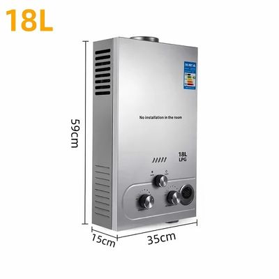 18L LPG Tankless Gas Water Heater – Instant Hot Water, LED Display, Multiple Capacities