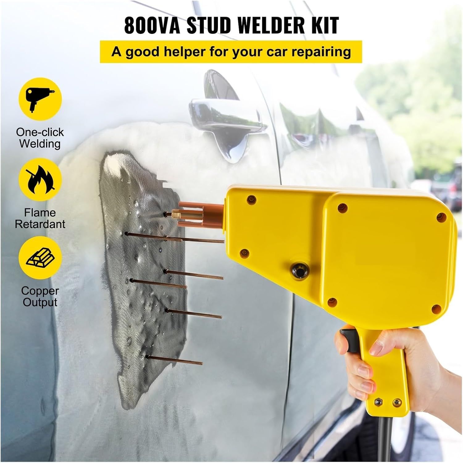 Stud Welder Dent Repair Kit – 1600A Automotive Spot Welding Dent Puller