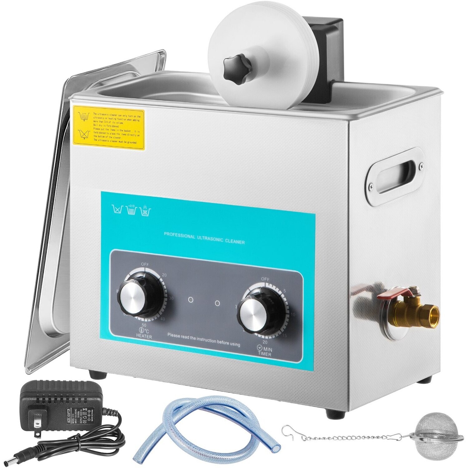 Vinyl record 6L Digital Ultrasonic Record Cleaning Device Stainless Steel 33 x 18 x 28.5 cm