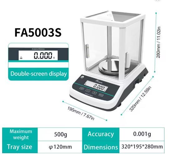 FA2003S Analytical Balance Scale 0.001g High Precision Digital Laboratory Weighing Scale