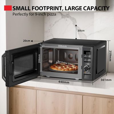 20L 800W Digital Microwave Oven with 1000W Grill Combination