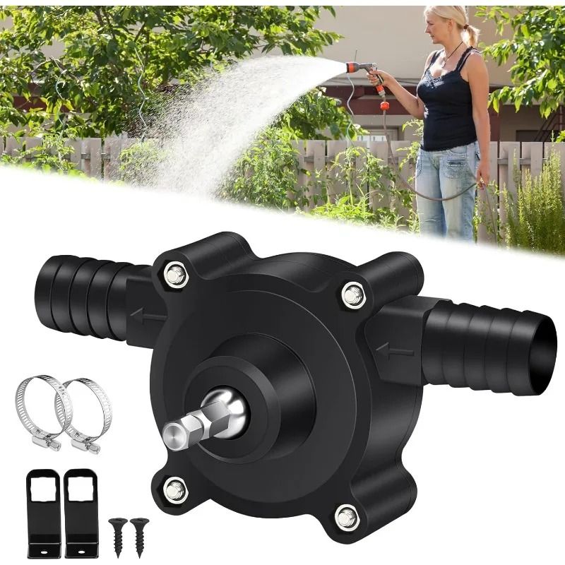 Power Portable Electric Drill Pump – Self-Priming Liquid Transfer Pump for Water, Oil &amp; Diesel